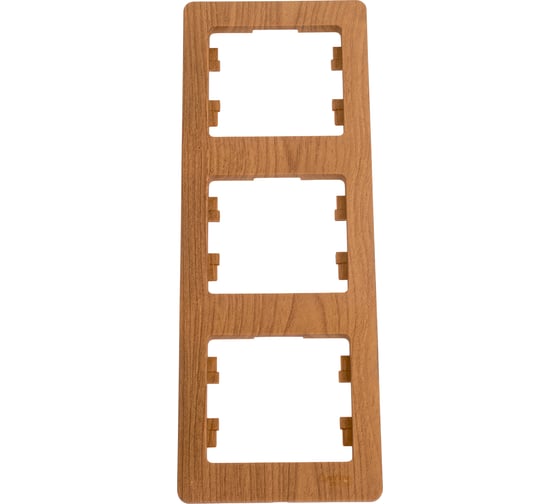 Изображение товара 3-ая рамка Systeme Electric Glossa Дерево Дуб, вертикальная GSL000507