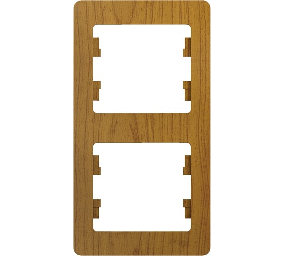 Изображение товара 2-ая рамка Systeme Electric Glossa Дерево Дуб, вертикальная GSL000506