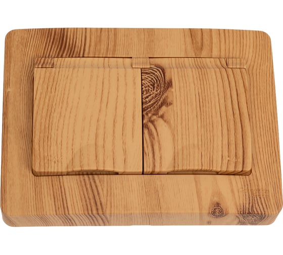 Изображение товара 2-ая розетка Systeme Electric Blanca с/у ясень с/з IP44 со шт., 16А BLNRS441125