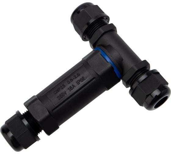 Изображение товара T-образный кабельный коннектор REXANT 3PIN 0,5-2,5мм2 IP68 07-5962