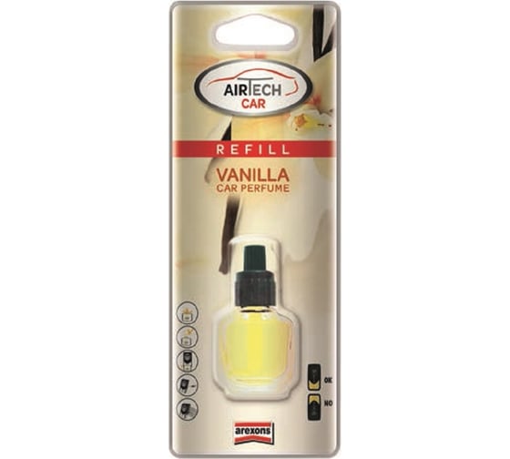 Изображение товара Сменный блок AREXONS Airtech Car Perfume VANILLA REFILL Ваниль, 7 мл 1428