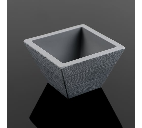 Изображение товара Кашпо СИМАЛЕНД Досчатое 9.5x6 см, серо-бежевое 4615924