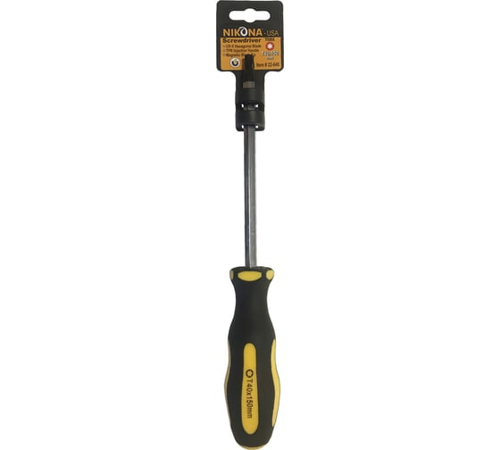 Изображение товара Отвертка NIKONA звездочка Torx Cr-V, T40x150 мм, шестигранная 22-648