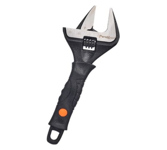 Изображение товара Разводной ключ Ремоколор двухкомпонентная рукоятка, тонкие губки, 150 мм, макс 0-34 мм 43-1-515