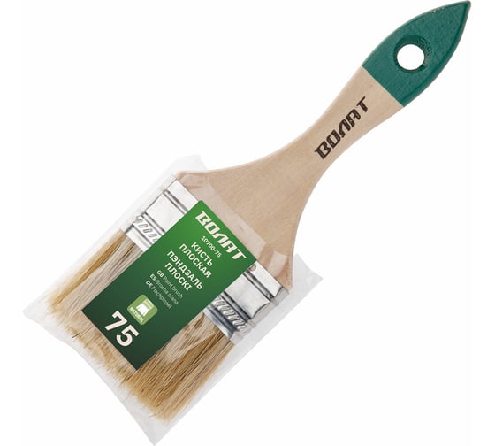 Изображение товара Кисть ВОЛАТ плоская 75 мм 10700-75