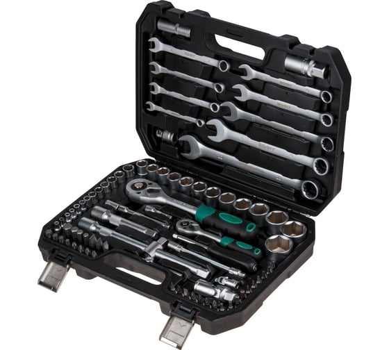 Изображение товара Набор инструментов ВОЛАТ 1/4 , 1/2 6 граней 82 предмета 18540-82