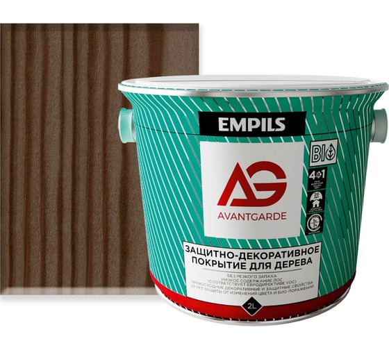 Изображение товара Защитно-декоративное покрытие для дерева Avantgarde палисандр, 2 л, 2.1 кг 77453