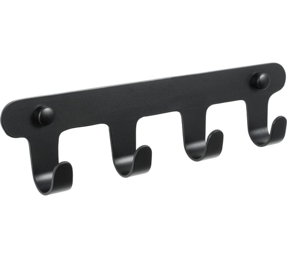 Изображение товара Планка с 4 крючками FIXSEN черный FX-805B-4