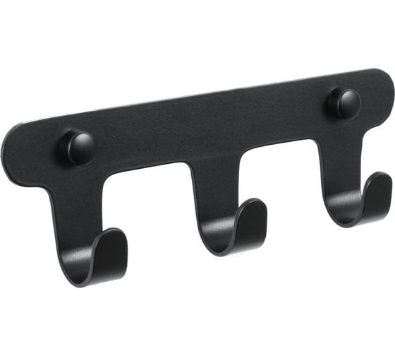 Изображение товара Планка с 3 крючками FIXSEN черный FX-805B-3
