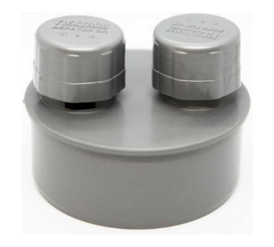 Изображение товара Клапан (аэратор) РемоКолор внутренняя канализация, серый, 110 мм 143-492