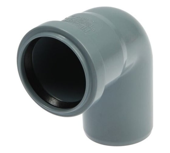 Изображение товара Отвод РемоКолор внутренняя канализация, серый, 110 мм 141-127