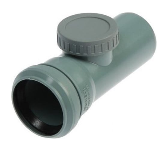 Изображение товара Ревизия РемоКолор внутренняя канализация, серая, с крышкой, 50 мм 142-572