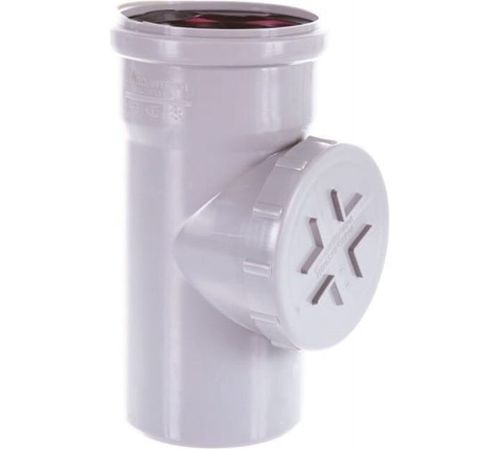 Изображение товара Ревизия РемоКолор внутренняя канализация, серая, с крышкой, 110 мм 138-863