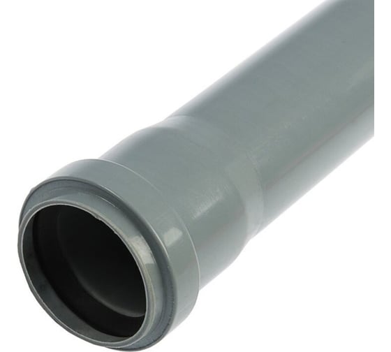 Изображение товара Труба РемоКолор внутренняя канализация, серая, 50x1.8 мм, 2 м 67-1-004