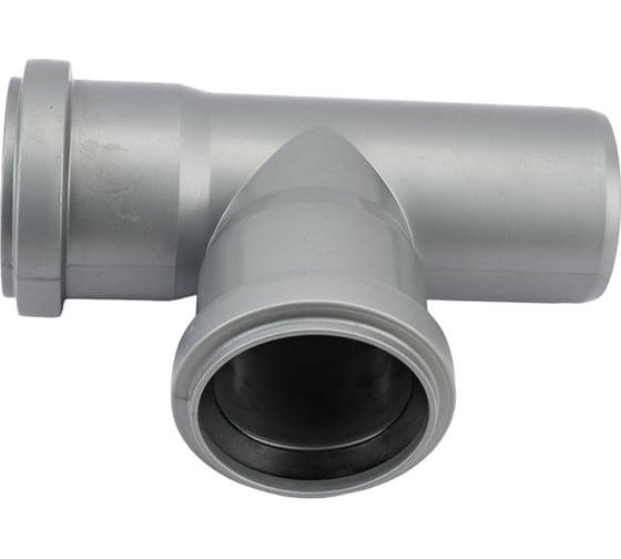 Изображение товара Тройник РемоКолор внутренняя канализация, серый, 50 мм 139-802