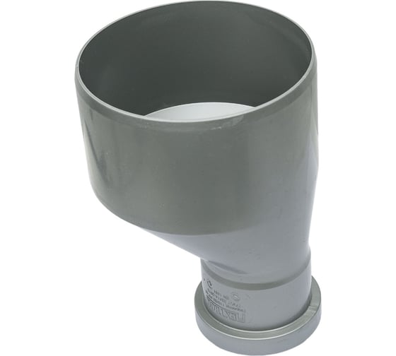 Изображение товара Переход РемоКолор внутренняя канализация, серый, 110x50 мм 138-462
