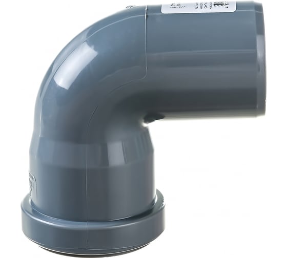 Изображение товара Отвод РемоКолор внутренняя канализация, серый, 50 мм 139-754