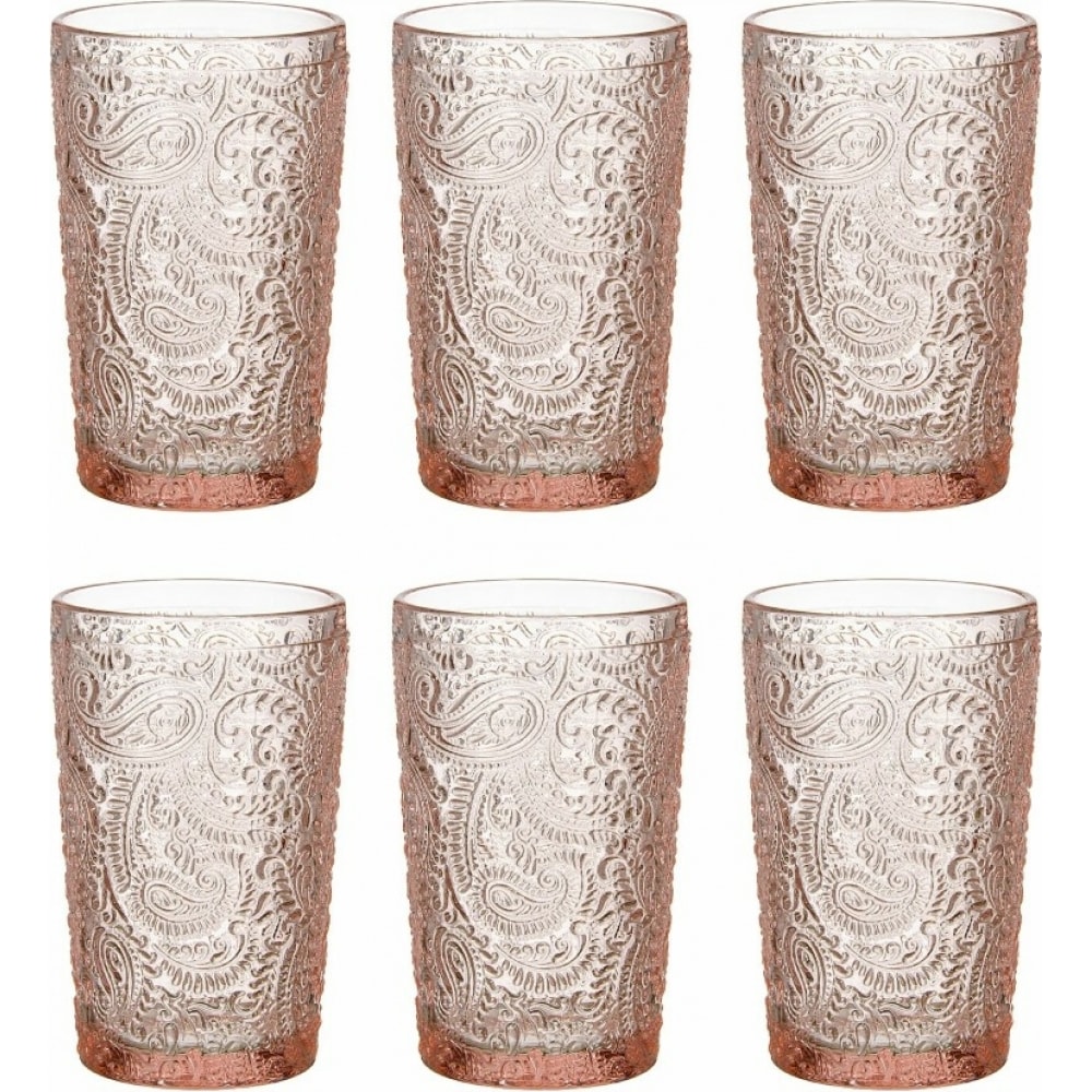 Набор бокалов для воды BILLIBARRI, цвет розовый
