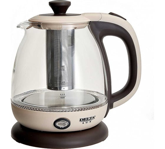 Изображение товара Чайник DELTA LUX DE-1005 корпус из жаропрочного стекла 1 л Р1-00005899
