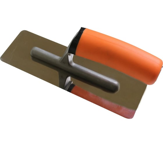 Изображение товара Венецианская кельма STMDECOR трапеция, края сточены, прорезиненная ручка D2078P