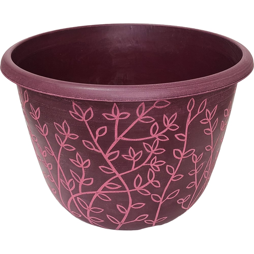 Изображение товара Горшок для растений Репка Колокол Н041 9.5 л круглый фиолетовый