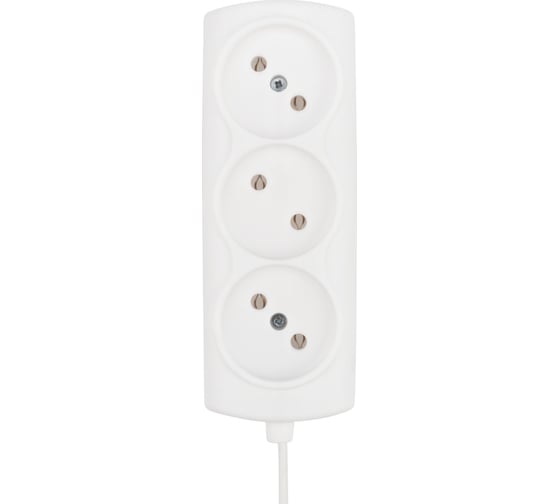 Изображение товара Удлинитель PROCONNECT STANDARD 3 гнезда 1.5 м 2x0,75 мм2 белый 11-7206