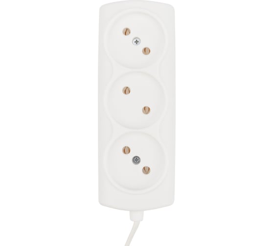 Изображение товара Удлинитель PROCONNECT СТАНДАРТ 3 гнезда 3 м 2x0,75 мм2 белый 11-7211