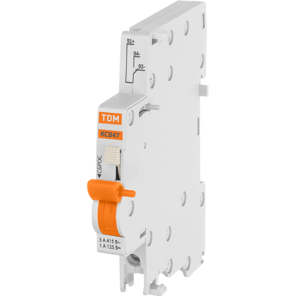 Изображение товара Контакт состояния TDM ELECTRIC КСВ47 для ВА47-60, на DIN-рейку SQ0206-0217