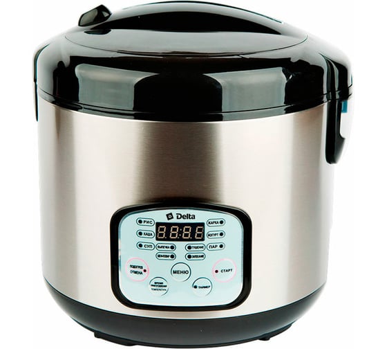 Изображение товара Мультиварка DELTA DL-6517 черная, 900 Вт, 5 л, 9 программ, книга рецептов, функция шеф-повар 4 0R-00000941