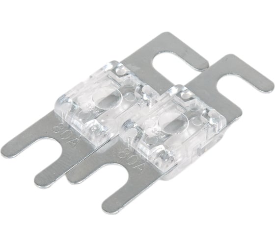 Изображение товара Предохранитель Nord-Yada ABF-404 ленточный, с изолятором 80A 42,2x16,2 мм., d 5,6 мм., 2 шт. в упаковке 904905