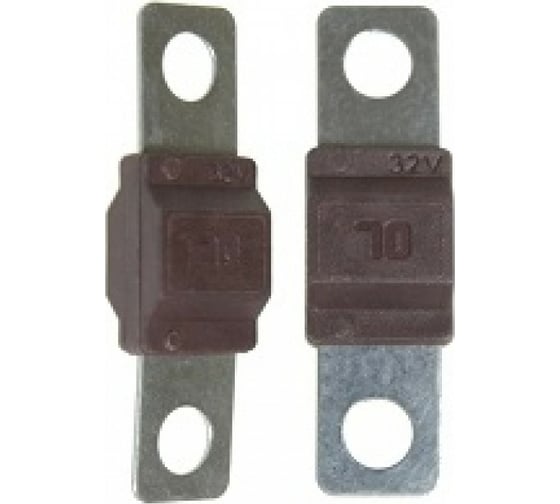 Изображение товара Предохранитель Nord-Yada ABF-405 ленточный, с изолятором 70A 40,8x12,1 мм., d 5,6 мм., 2 шт. в упаковке 904631