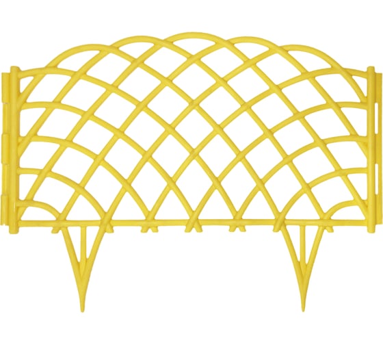 Изображение товара Декоративный забор Дачная мозаика Диадема желтый 46683