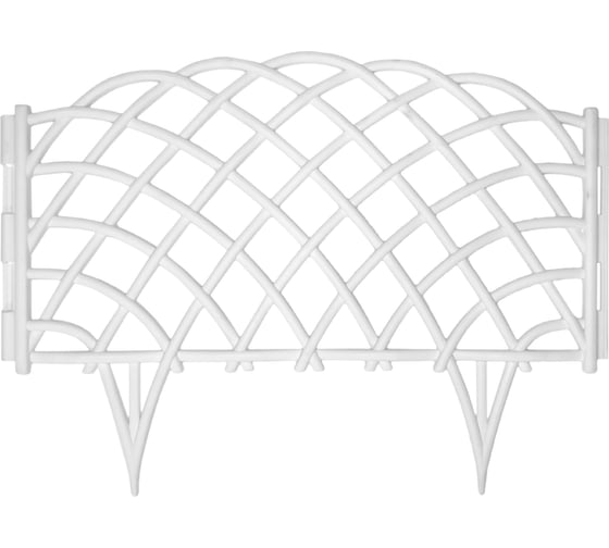 Изображение товара Декоративный забор Дачная мозаика Диадема белый 46682