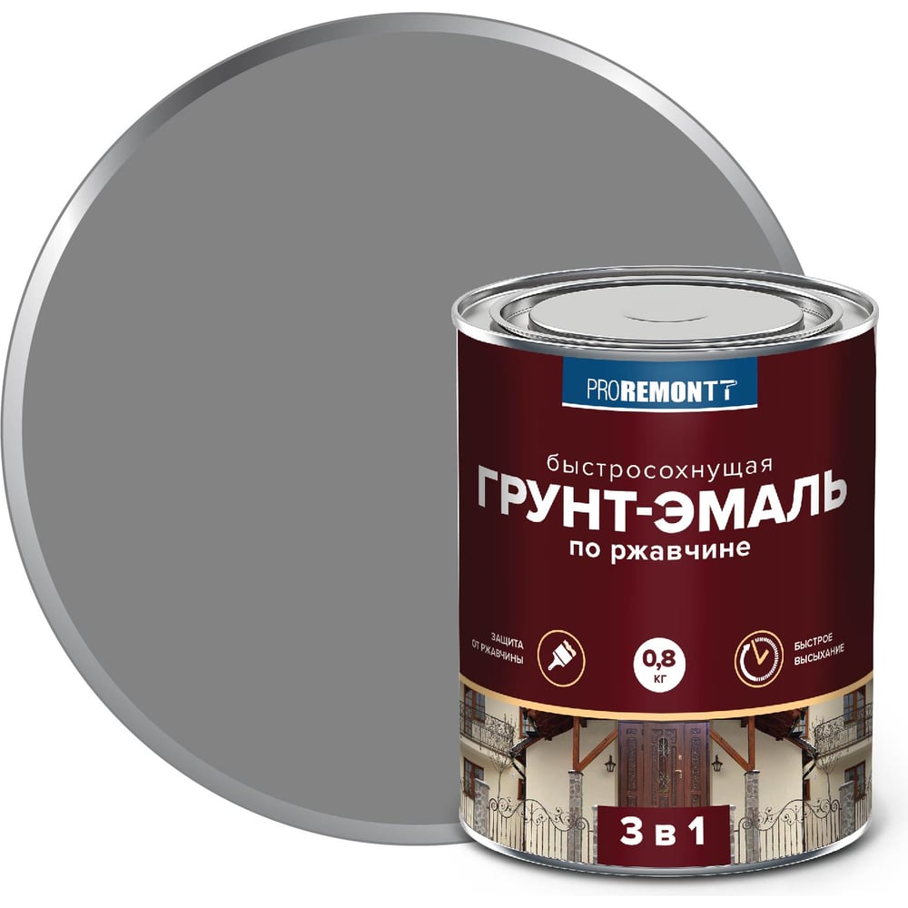 Быстросохнущая грунт-эмаль Proremontt Лк-00012743