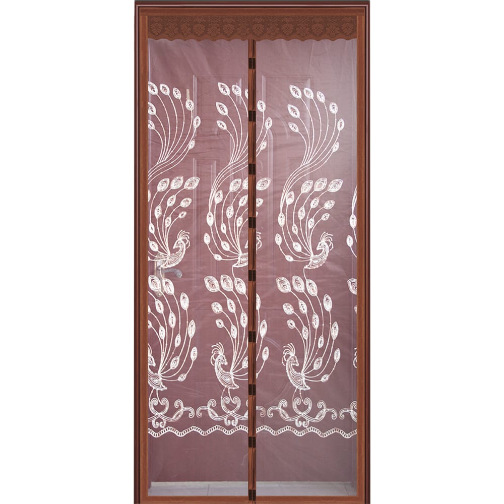 Противомоскитная сетка Rosenberg сетка антимоскитная для дверей 90 × 210 см на магнитах цвет коричневый