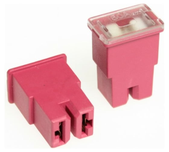 Изображение товара Предохранитель для иномарки Nord-Yada W228-F станд кор нож 50A 19.7x12.8 мм, h31 мм, 2 шт в упаковке 901802