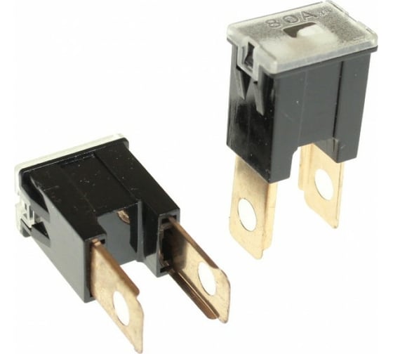 Изображение товара Предохранитель для иномарки Nord-Yada W228-M 80A 24.7x15.1 мм, h46.6, 2 шт в упаковке 901824