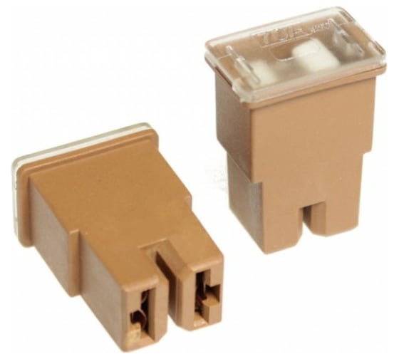 Изображение товара Предохранитель для иномарок Nord-Yada W228-F станд кор нож 70 A, 19.7x12.8 мм, h31, 2 шт в упаковке 901804