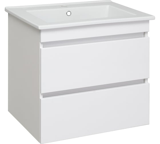 Изображение товара Тумба Runo МАНХЭТТЕН 75 подвесная, белая, под умывальник Оскар 75 00-00001047