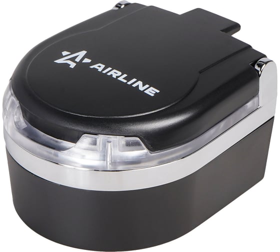 Изображение товара Пепельница с автоматической подсветкой AIRLINE овальная, черный/хром ADAC002