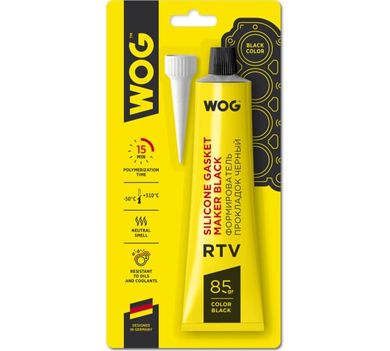 Изображение товара Нейтральный герметик формирователь прокладок WOG RTV-силиконовый термостойкий 85 WGC0761
