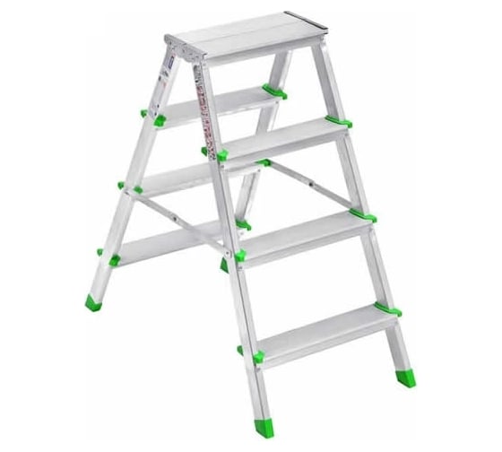 Изображение товара Двусторонняя алюминиевая стремянка Sarayli 4x4 ступени 18192