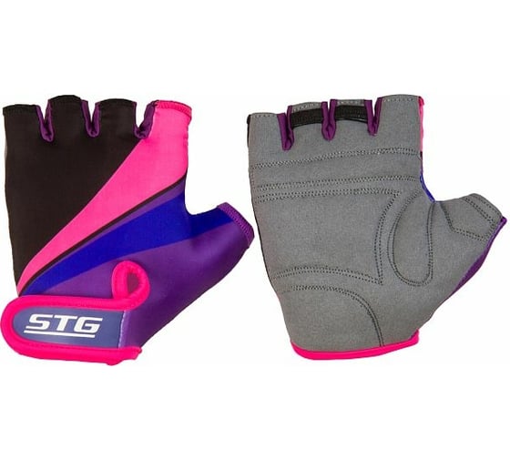 Изображение товара Перчатки с защитной прокладкой STG 909, размер S, фиолетовый/черный/розовый Х87909-С