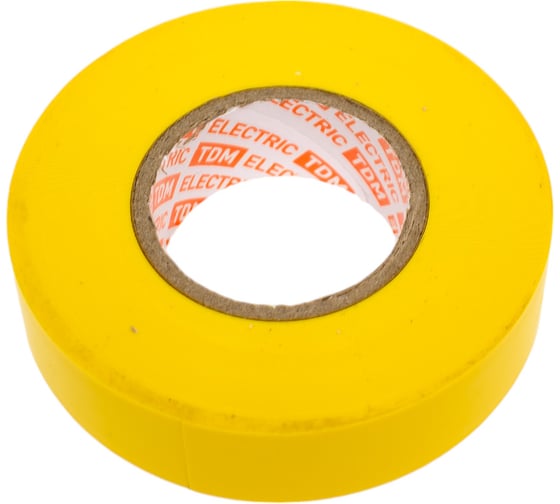 Изображение товара Изолента TDM ELECTRIC ПВХ, профессиональная, 0,18x19 мм, желтая, 20 м SQ0526-0062