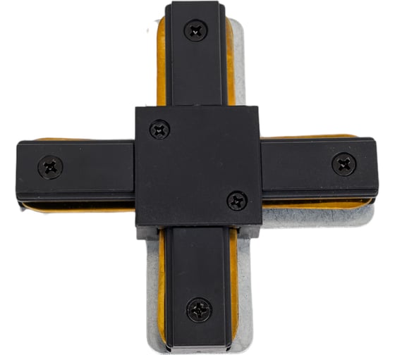 Изображение товара X-образный коннектор ЭРА TR1PAСXBK для однофазного шинопровода черный Б0054470