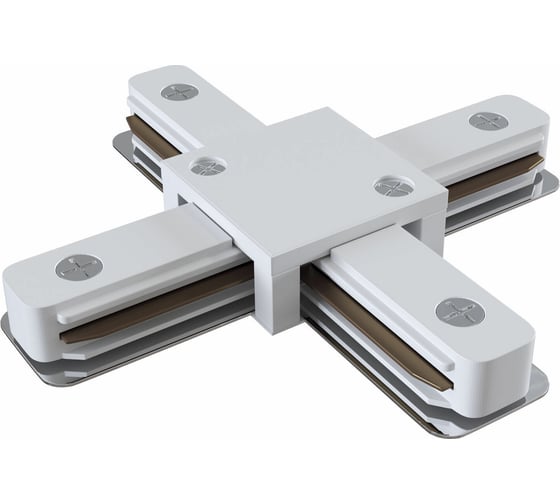 Изображение товара X-образный коннектор ЭРА TR1PAСXWH для однофазного шинопровода белый Б0054469