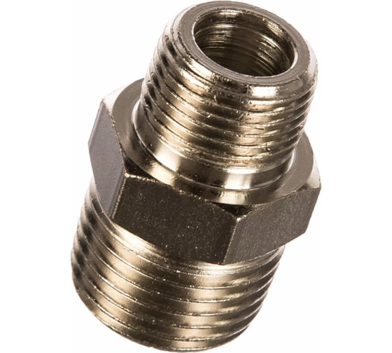 Изображение товара Двусторонняя резьба муфтa наружная 1/4"-1/2" Pegas pneumatic 4117