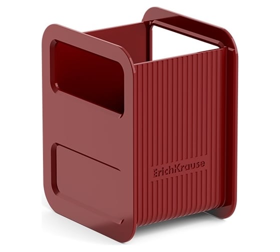 Изображение товара Настольная пластиковая подставка ErichKrause Techno Marsala красный 55856