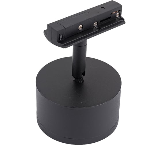 Изображение товара Трековый светильник ЭРА TR48 GX53 BK однофазный, под лампу GX53 матовый черный Б0054159