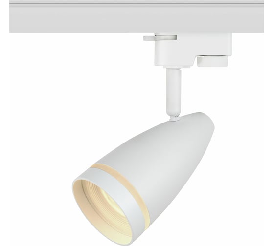 Изображение товара Трековый светильник ЭРА TR49 GU10 WH однофазный, под лампу GU10 матовый белый Б0054161